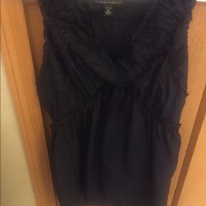 Beaded going out top in navy blue